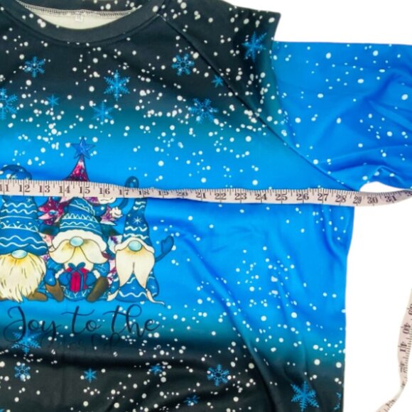 Gnome Print Cozy Christmas Sweatshirt Sz 4XL​ - Picture 8 of 10